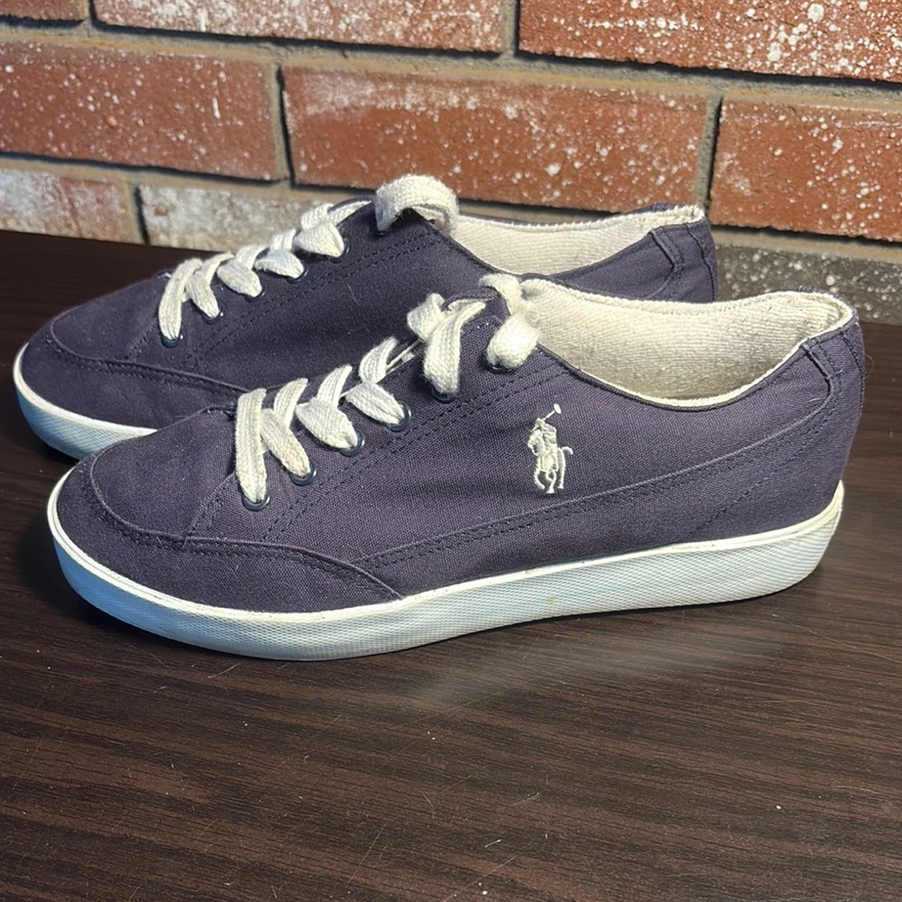 Polo by Ralph Lauren Dark Blue Canvas Sneakers